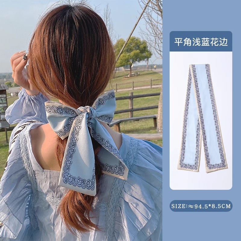 Dulce cabello roto, cinta, cuerda para el cabello, pañuelo de seda para el cabello atado de hadas francesas, lazo de alta calidad, cabello trenzado, una pieza, cuerda para el cabello, accesorios para el cabello