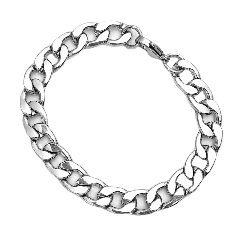 Personalized Men's Stainless Steel Bracelet Titanium Chain_voghion.com