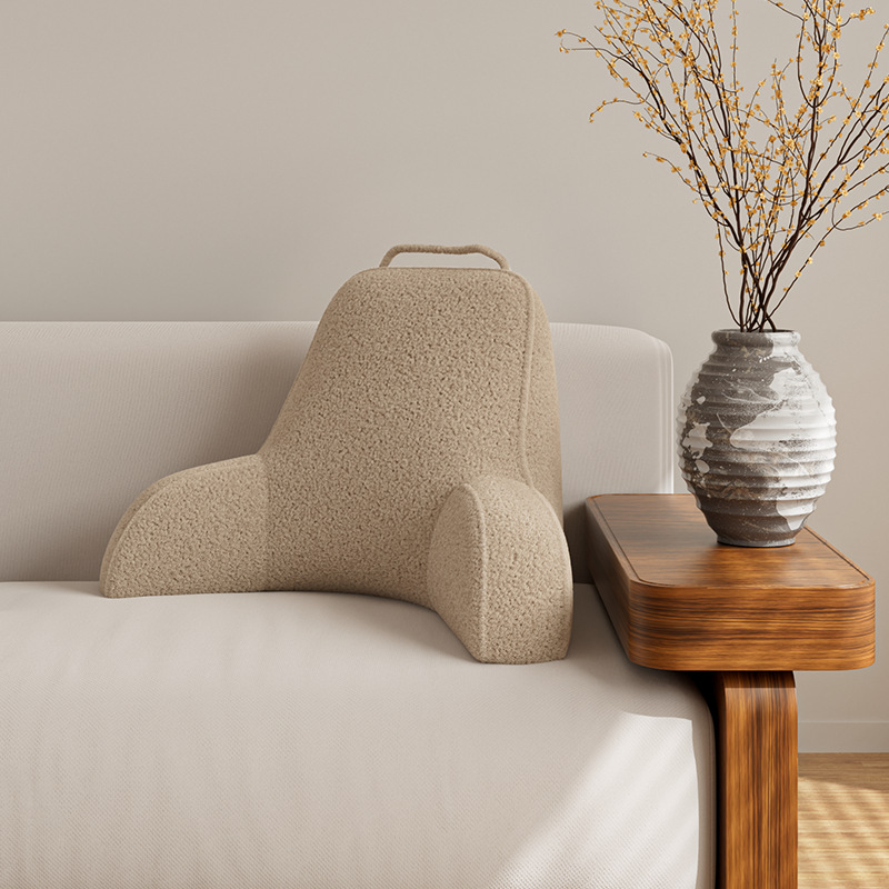 베개 없는 허리받침 - 루프 벨벳 - 브라운