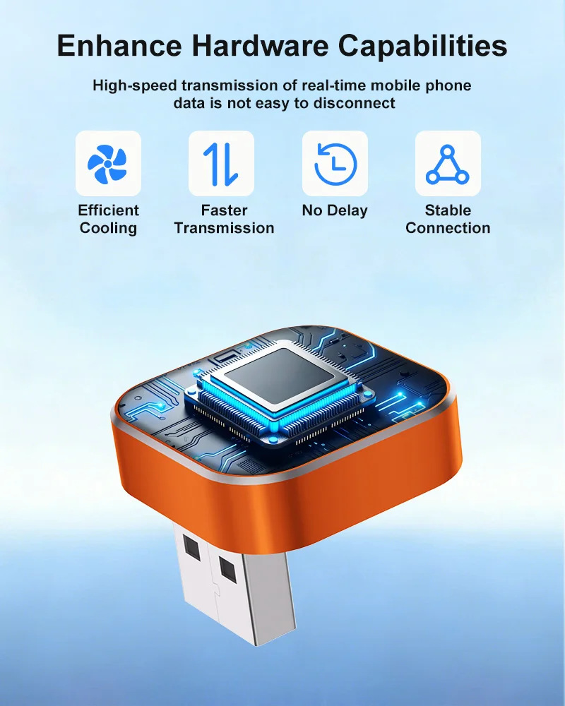 Orange Carplay Box Wired to Wireless Android Auto Car Interconnection Box Wireless Carplay Box