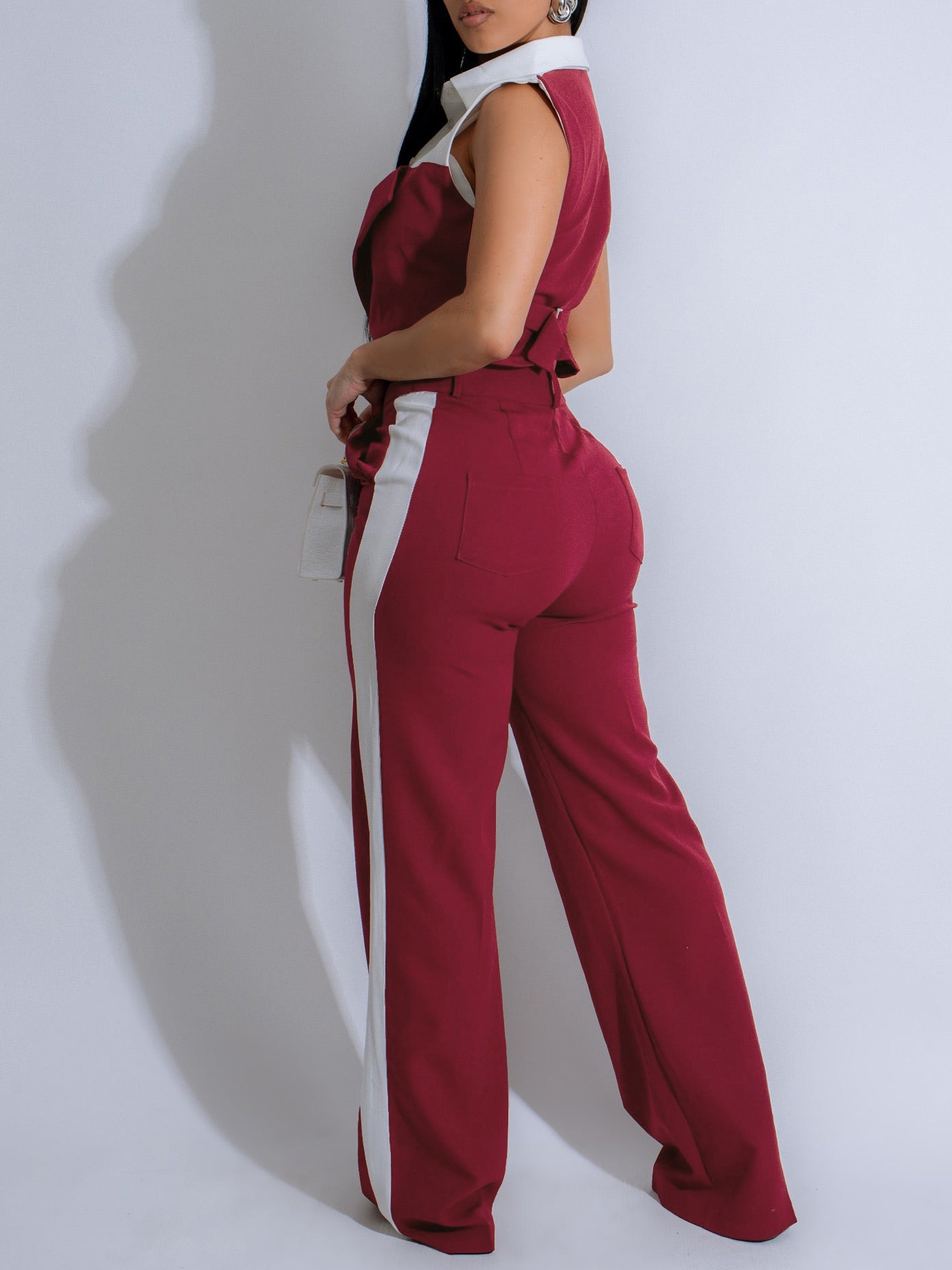 Women Clothing Shirt Sleeveless Summer Two Piece Set Faux Two Pieces Office 5 Women Clothing Shirt Sleeveless Summer Two Piece Set Faux Two Pieces Office