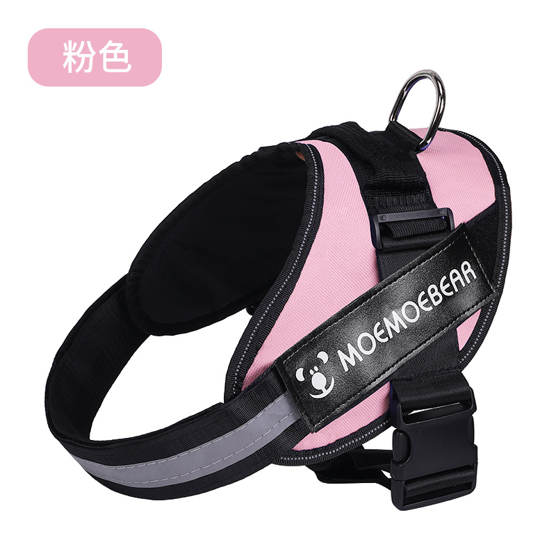 Fábrica de suministros para mascotas a prueba de explosiones K9 correa para el pecho para mascotas chaleco mediano y grande correa para el pecho de la cuerda de tracción del perro al por mayor