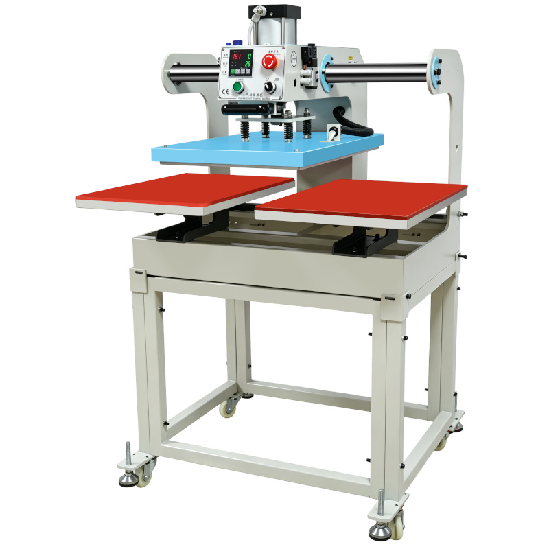 Máquina de prensado térmico neumática automática de doble estación, máquina de transferencia de calor para camisetas, máquina de prensado térmico, máquina de prensado de diamantes de imitación, máquina de impresión de prendas.