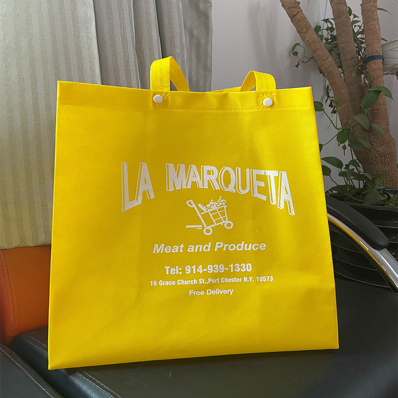 企业展会无纺布手提袋定 制外卖超市购物袋定 做覆膜服装袋印LOGO