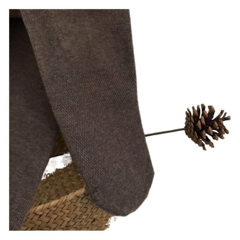 Осенне-зимние овсяные хлопчатобумажные колготки с белым молоком, коричневым верблюжьим чистым хлопком, тонкие вертикальные зернистые колготки для похудения с микровавлением, детские