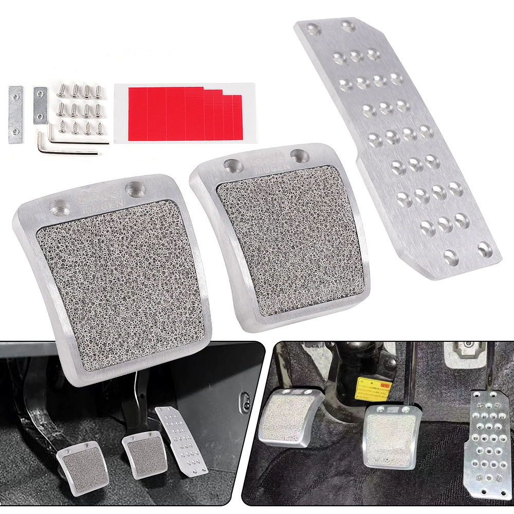 Автомобильная модифицированная педаль ручной коробки передач из алюминиевого сплава, противоскользящая педаль акселератора, тормоза, противоскользящая педаль, универсальная педаль волнового механизма