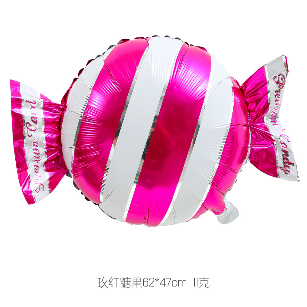 Molino de viento caramelo Lollipop globo de aluminio de 18 pulgadas fiesta de cumpleaños de los niños Navidad caramelo globo de aluminio al por mayor
