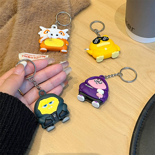 Spongebob Duck Suitable for Apple Airtag Tracker Silicone Shell Portable Pendant Personalized Key Car Bag