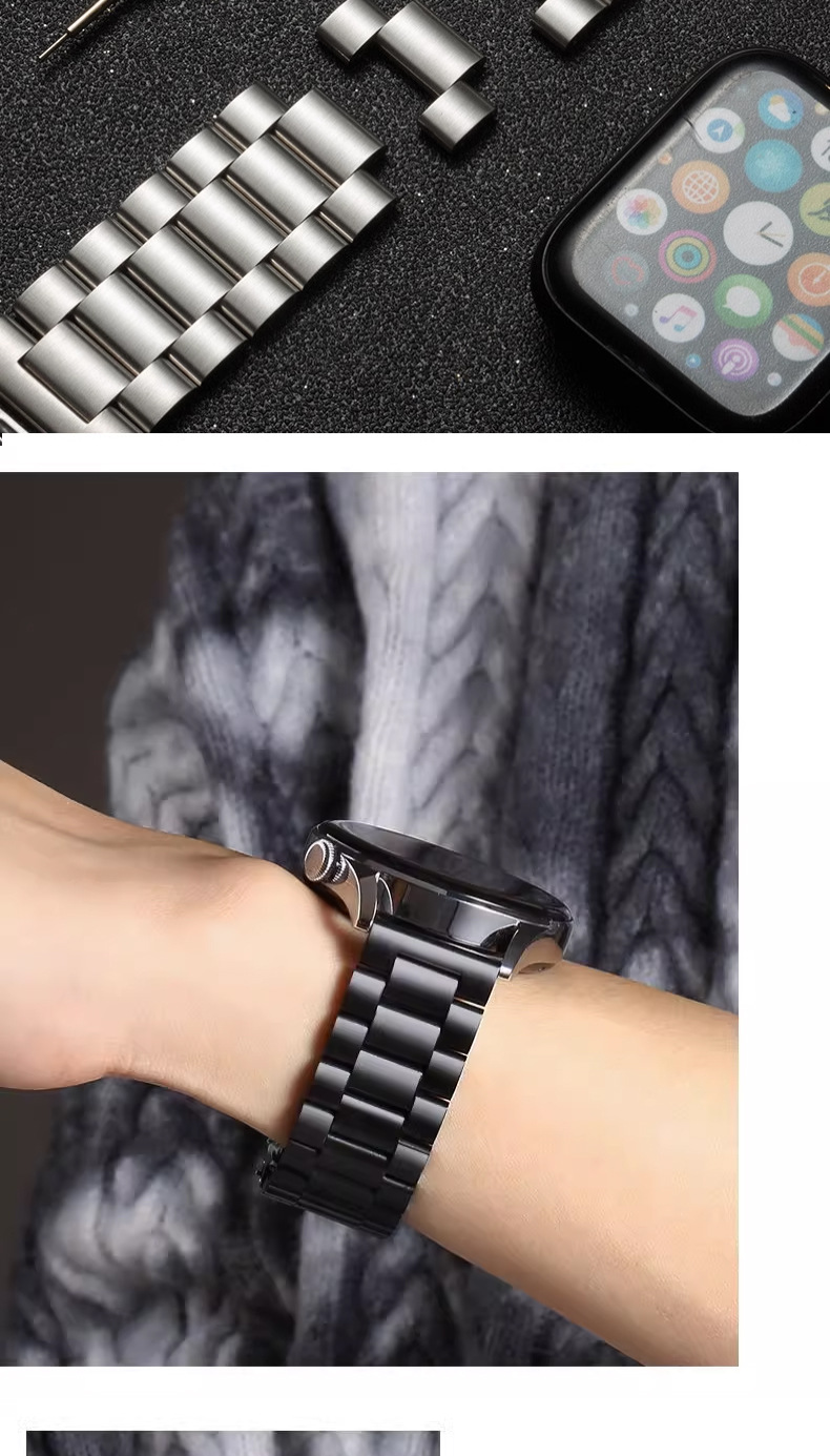 It is suitable for Apple iwatch straps made of stainless steel S10, Huawei gt5 straps and 24mm smartwatch straps undefined