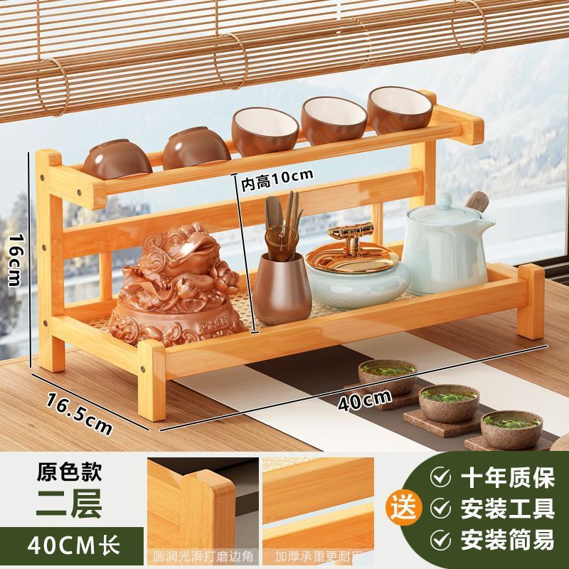 デスクトップ茶棚、ティーテーブル、ティーセット収納、ティーポットディスプレイラック、ティールーム収納ディスプレイキャビネット、ミニティーラック|undefined