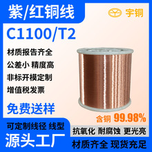 T2紫銅圓線扁線方線C1100紫銅編織線 電纜