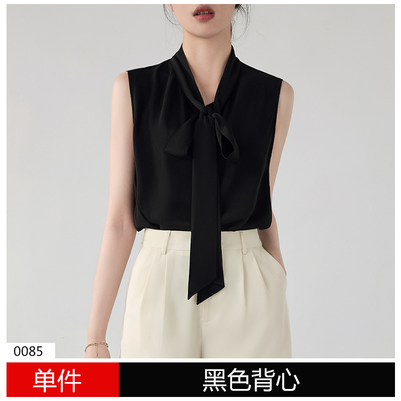 검은색 셔츠(나비넥타이 스타일)