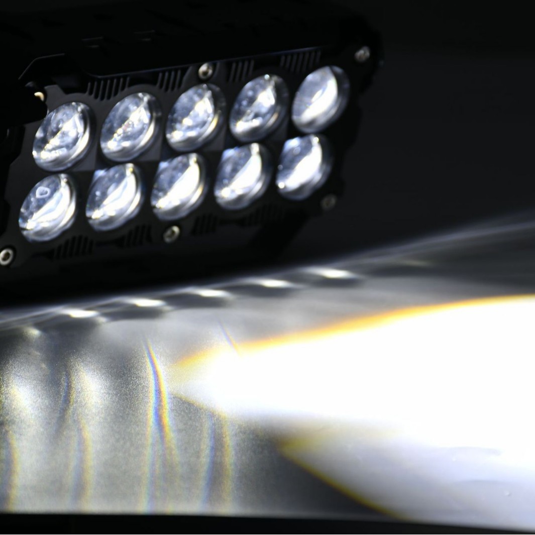 Transfronterizos 10 perlas LED lente motocicleta todoterreno lámpara de automóvil para cambiar la lámpara eléctrica externa de luz fuerte image 4
