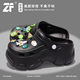 Small Thick-soled Heightened Hole Shoes Women's Summer Outer Wear Non-slip Deodorant Fashionable Outer Wear Baotou Beach Sandals