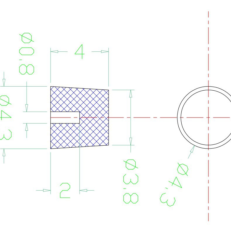2-2.7 2.8-3.6 3.8-4.3 4.25mm ֱ��׶�ȹ��𽺺�ɫ�ܷ��ͷ ����