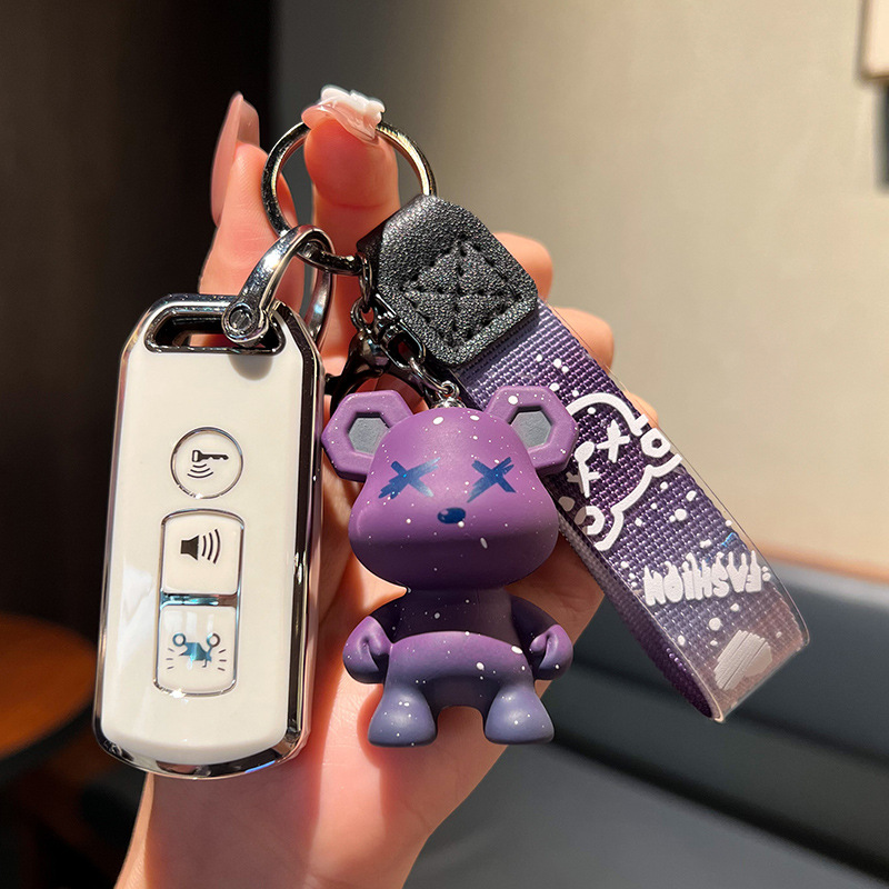 Imágenes aplicables Fosha 350 funda de llave de motocicleta agrietada 125 Xindazhou ns125la/PCX150 funda de hebilla