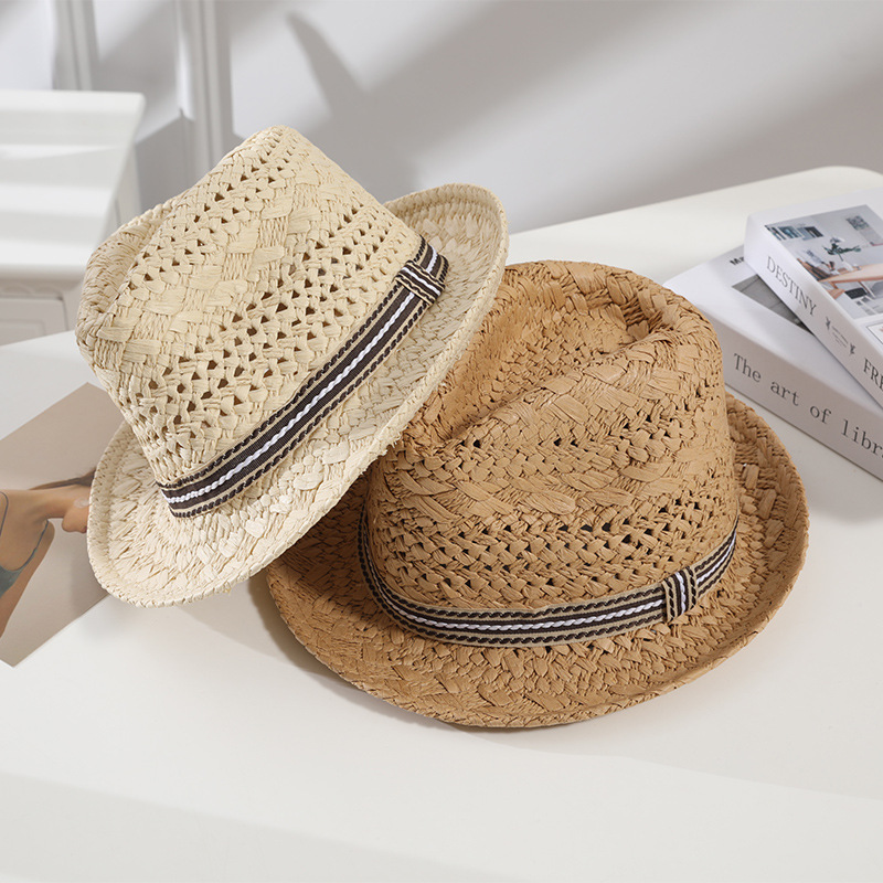 Women's Vacation Simple Style Solid Color Crimping Straw Hat display picture 2