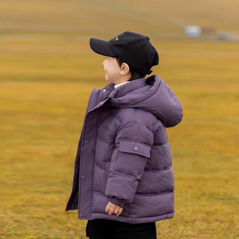 男の子と女の子の綿入り服、暖かい2025新しい冬服、厚くてスタイリッシュな新しいスタイル|undefined