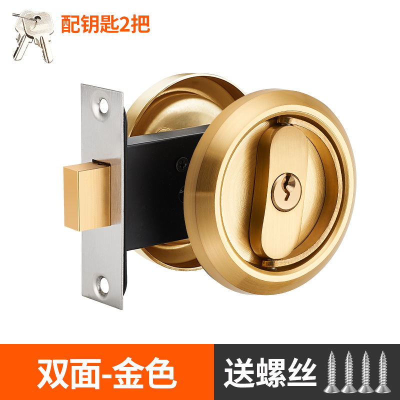 Cerradura de puerta invisible cerradura oculta cerradura de fondo pared deslizante cerradura de puerta doble gancho cerradura de puerta cerradura de acero inoxidable 304