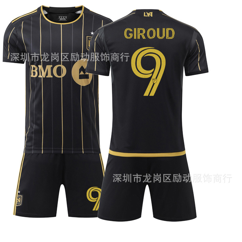 2025年大联盟足球服黑色9号吉鲁11贝尔洛杉矶FC球衣7号孙兴慜球衣|undefined