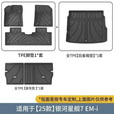 Car Accessories Trunk Mat, Universal Foot Pad - starship-7-tpe-foot-pad-single-layer-trunk-pad-backrest-pad