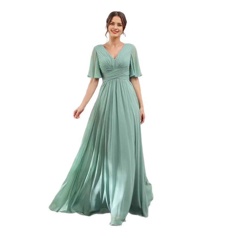 Amazon Sexy Slit Soft Satin Evening Dress for Women 2026 New Bridesmaid Dress European and American Foreign Trade Long Gown Amazon Sexy Slit Soft Satin Evening Dress for Women 2026 New Bridesmaid Dress European and American Foreign Trade Long Gown