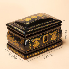 骨灰盒陶瓷景德镇高温龙凤骨灰坛随葬骨灰罐一体成型顺丰发货防腐