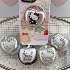 電気メッキボトルキャップアップルキティ猫ホルダー magsafe 磁気携帯電話ケースデスクトップ怠惰なアーティファクトクリエイティブに適しています