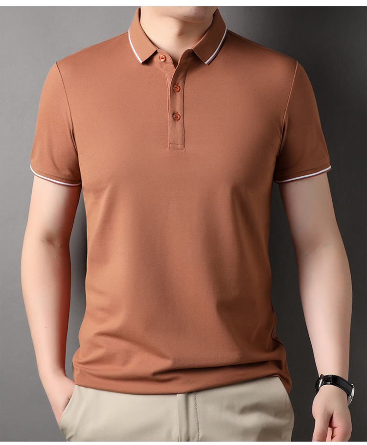 A0234 670K ÁO THUN NAM ES12A NGẮN TAY MÙA HÈ KÍN CỔ THỜI TRANG NAM LỤA TƠ TẰM G02 SẢN PHẨM MỚI