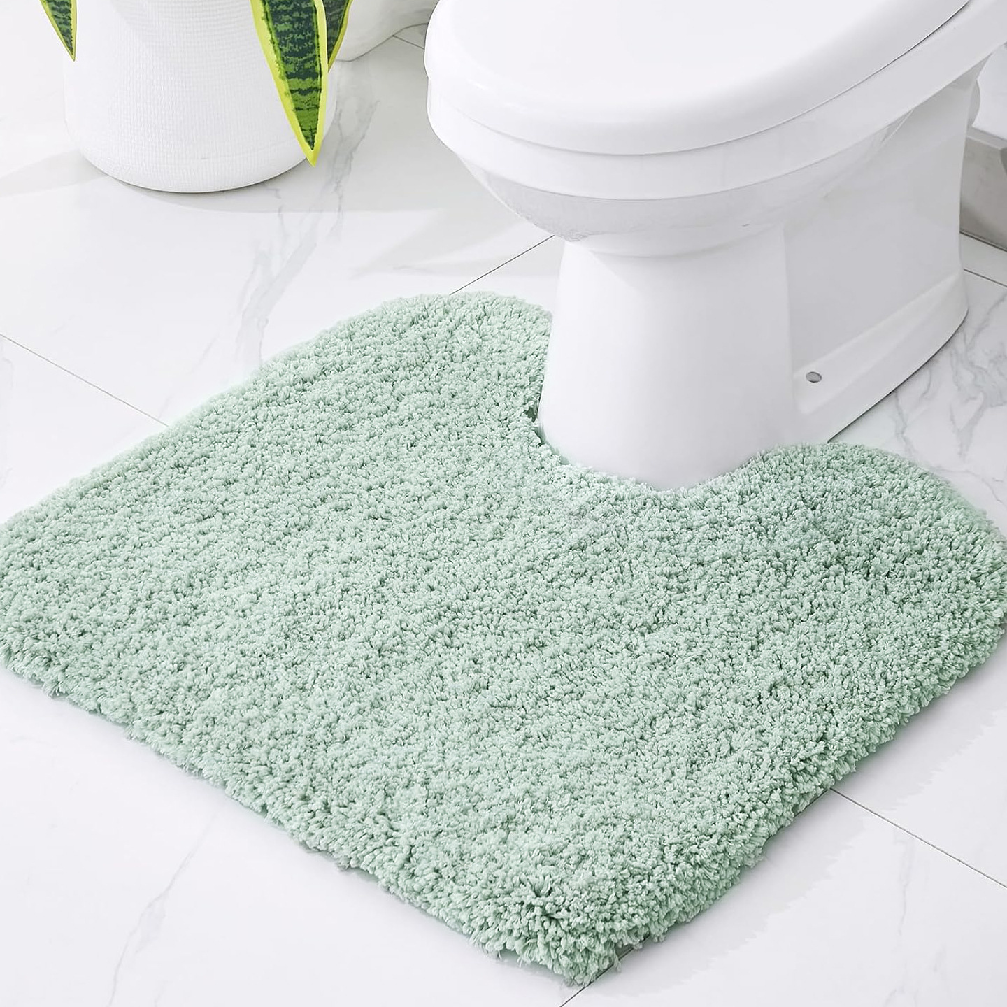 Alfombra de suelo de baño, alfombra de absorción de agua de baño, alfombra de entrada de baño, alfombra antideslizante, alfombra de pies, inodoro de baño, alfombra en forma de U