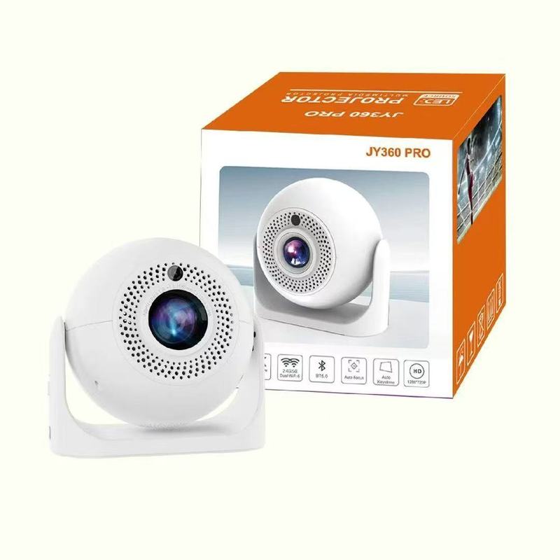 跨境YJ360投影仪家用足球形1080p便式携家庭影院办公投影机便携|undefined