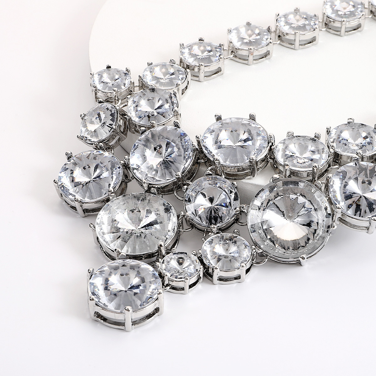 Fashion Round Alloy Rhinestone Womenu0027S Bracelets Necklace