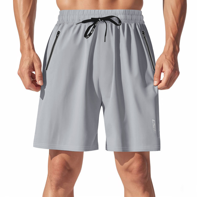 American cross-border hombre elástico relajado corredor nocturno luzoso funcional de arena de secado rápido deportivo de playa grande pantalones cortos casuales para hombre