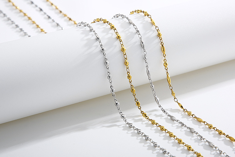 12g Weight Titanium Steel Material European And American Style Gold Glasses Chain Mask Rope Anti-skid Dual-use Titanium Steel Chain 4
