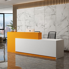 简约时尚接待台服务台办公前台桌服装店收银台吧台桌烤漆前p^