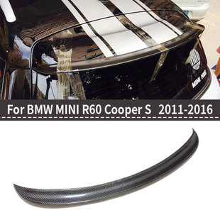 Suitable for Mini R60 Coopers Real Carbon Fiber Modified Rear Wing Pressure Rear Wing Small Rear Wing Top Wing Spoiler