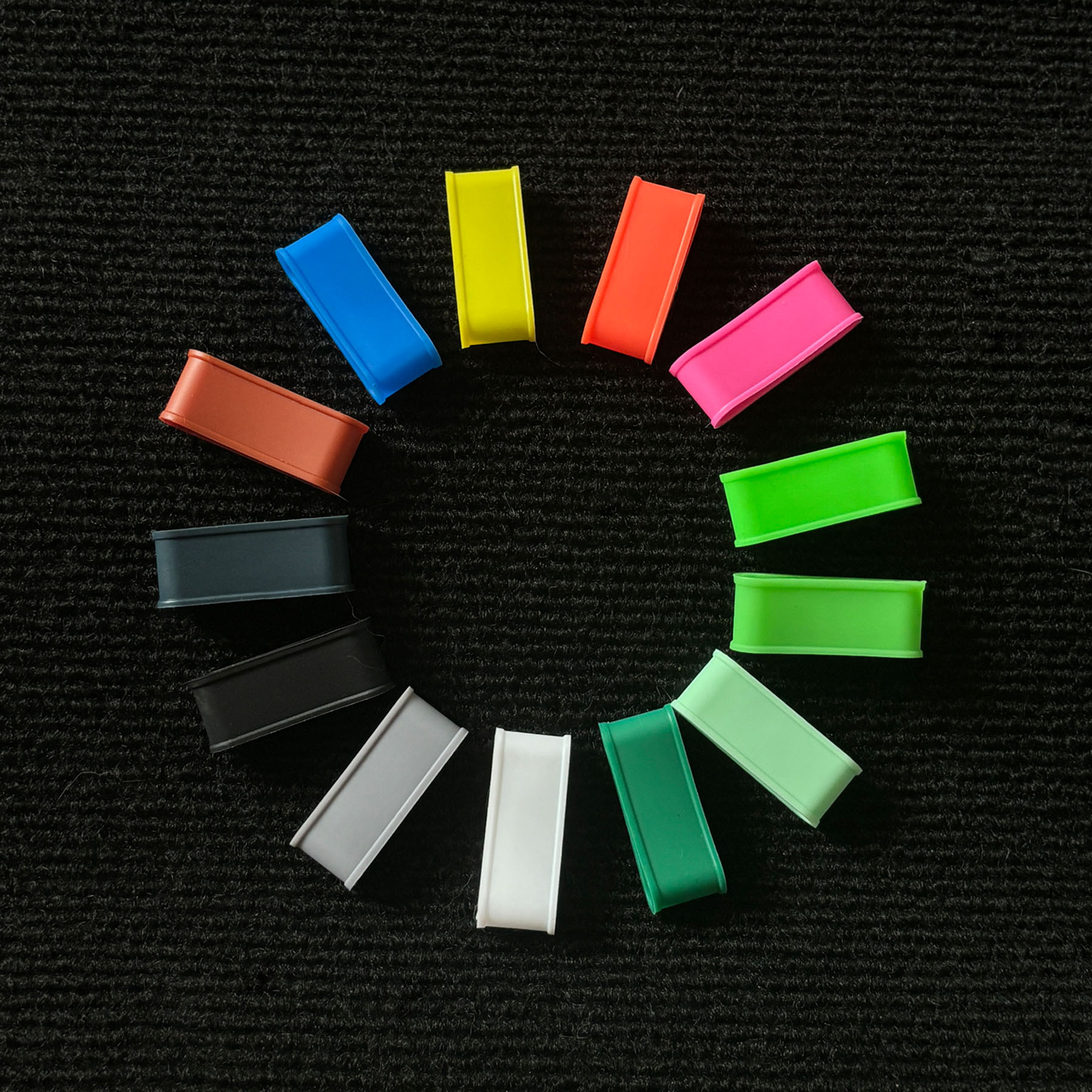 Spot Silicone Tennis Racket Pickleball Racket Accessories Handle Anti-Slip Black Ring Flat Ring Handle Rubber Ring Sealing Rubber Ring