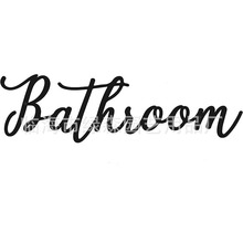 A246/90金属BATHROOM浴室墙装饰挂黑色Metal BATHROOM WALL DECOR