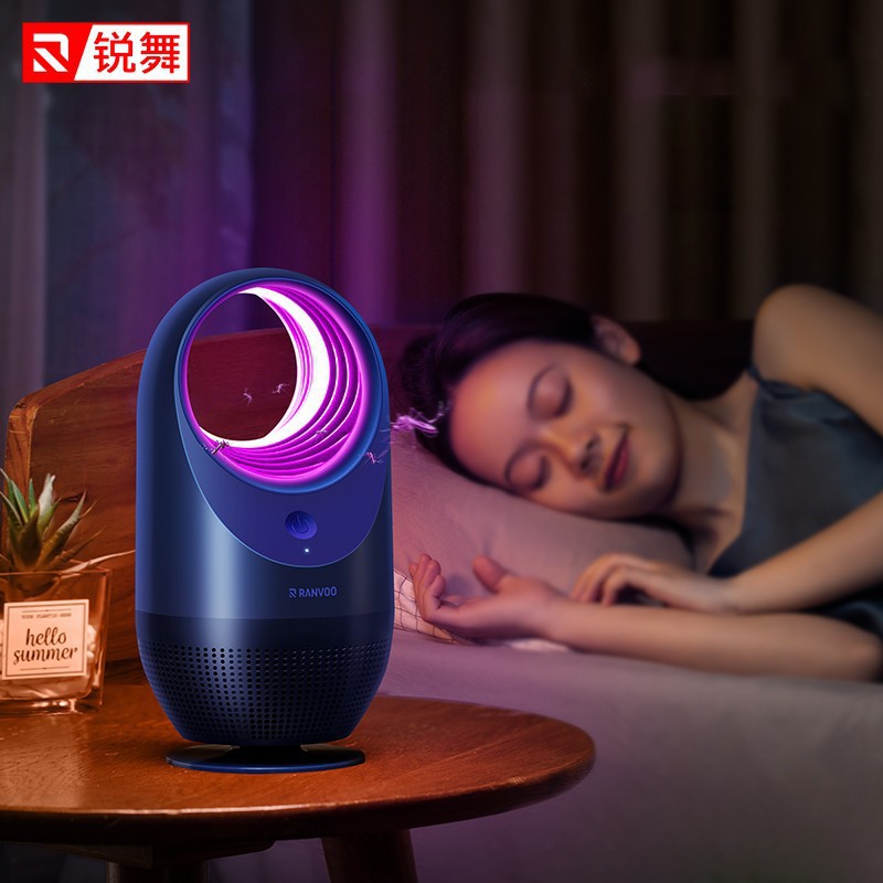 锐舞黑洞灭蚊灯家用灭蚊器驱蚊器电蚊拍物理防蚊静音卧室客厅母婴|ru