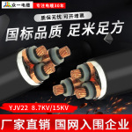 yjv228.7/15kv高压电缆3*120/150/185/240/300/400/500交联电缆线