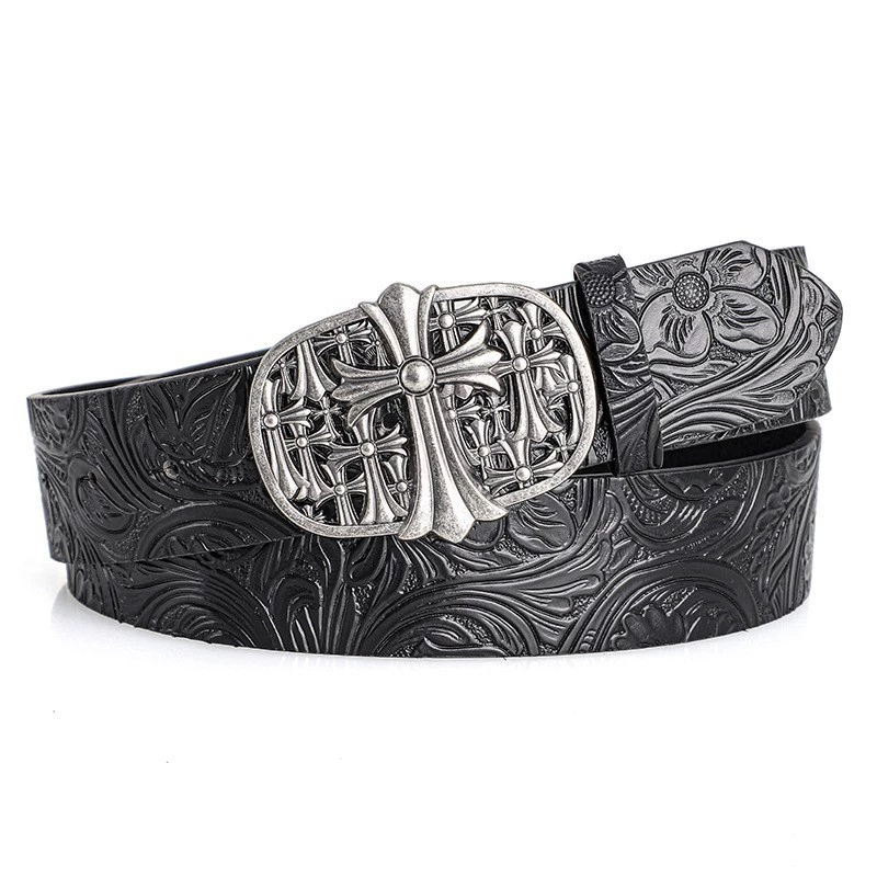 Denim heavy universal belt for men and women, boho style