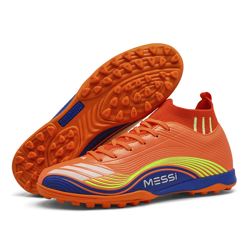 2025 nuevo clavos largos transfronterizos bajos zapatos de entrenamiento juvenil para hombres y mujeres zapatos de fútbol fábrica de comercio exterior