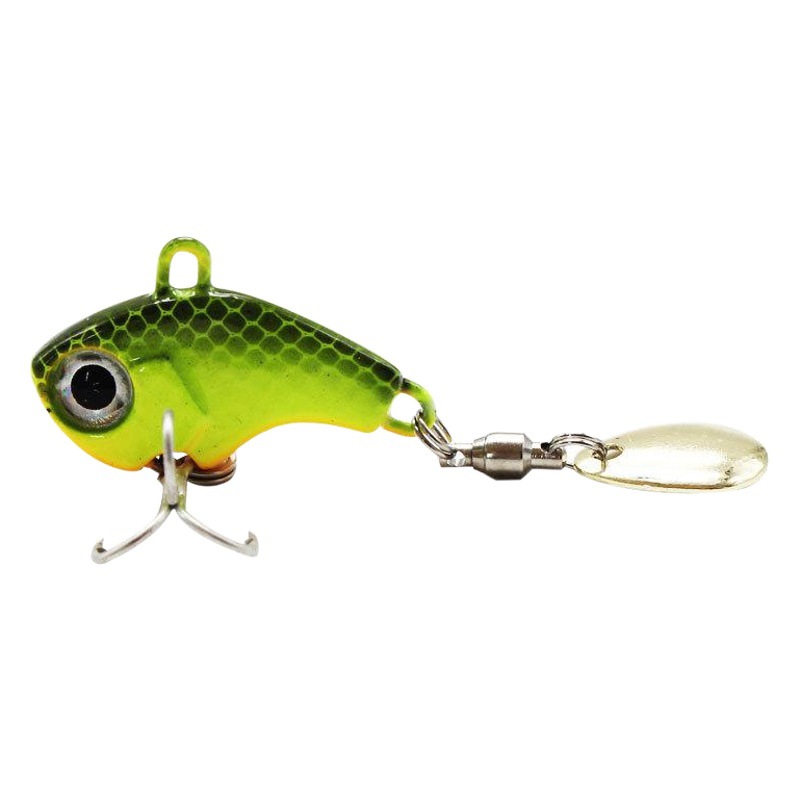 Luya cebo de metal VIb vibración VIB lentejuelas pesca en el mar cebo de agua dulce pequeño ciclón tres generaciones de engranajes de pesca de rotación rápida