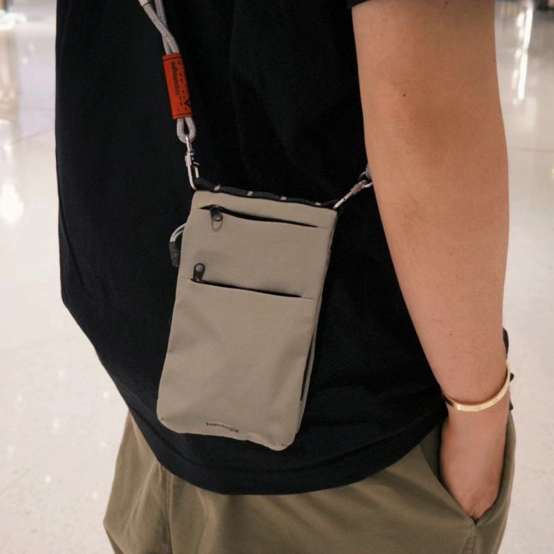 Tl plegable móvil compacto bolso de mano de hombre marca de moda inins estilo japonés bolso casual hombro
