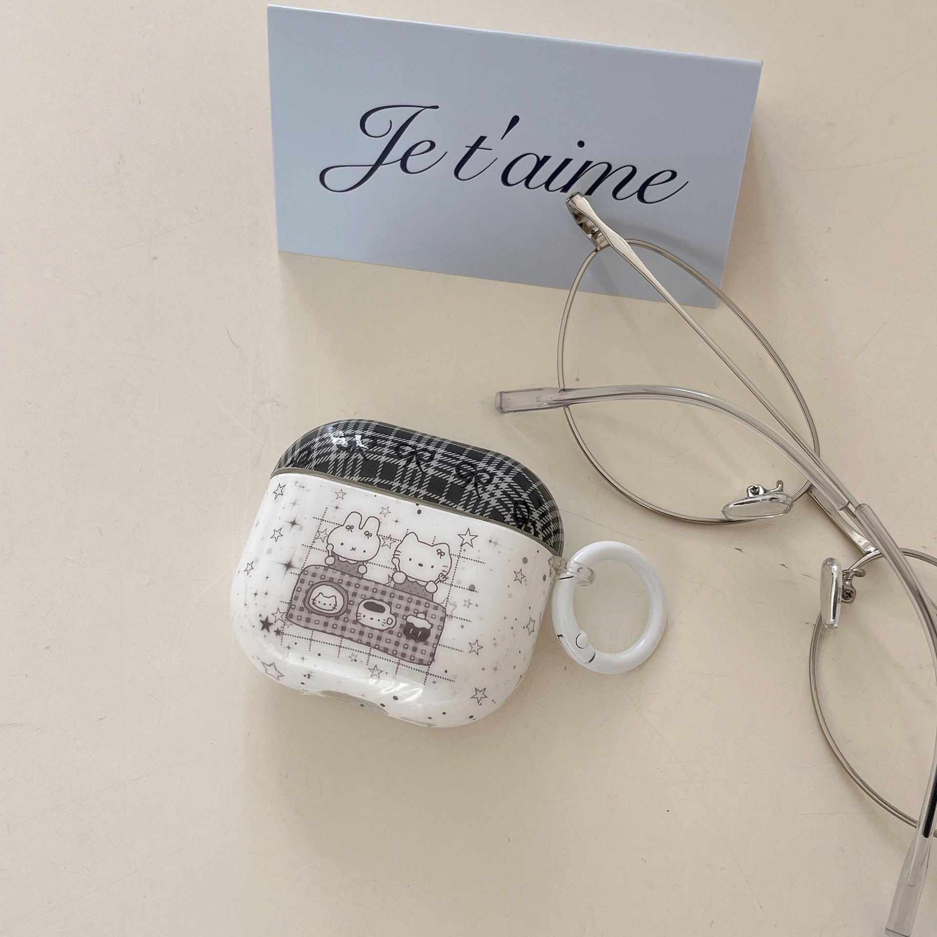 Lindo conejo estrella a cuadros simple para Apple 15ProMax funda para teléfono móvil 16Pro pareja 14/13 nuevo 16