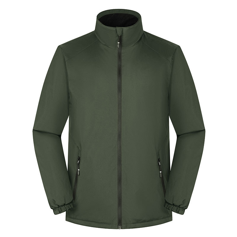 Otoño e invierno chaqueta al aire libre hombres y mujeres mismo a prueba de viento impermeable collar de soporte malla interior montañismo ropa fitness chaqueta deportiva