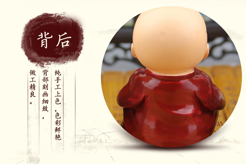 Car decoration car supplies home accessories four little monk desk doll car decoration car accessories