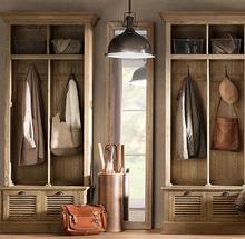 美国RH原单英式古典实木衣柜法式乡村复古家具美式简约实木衣橱