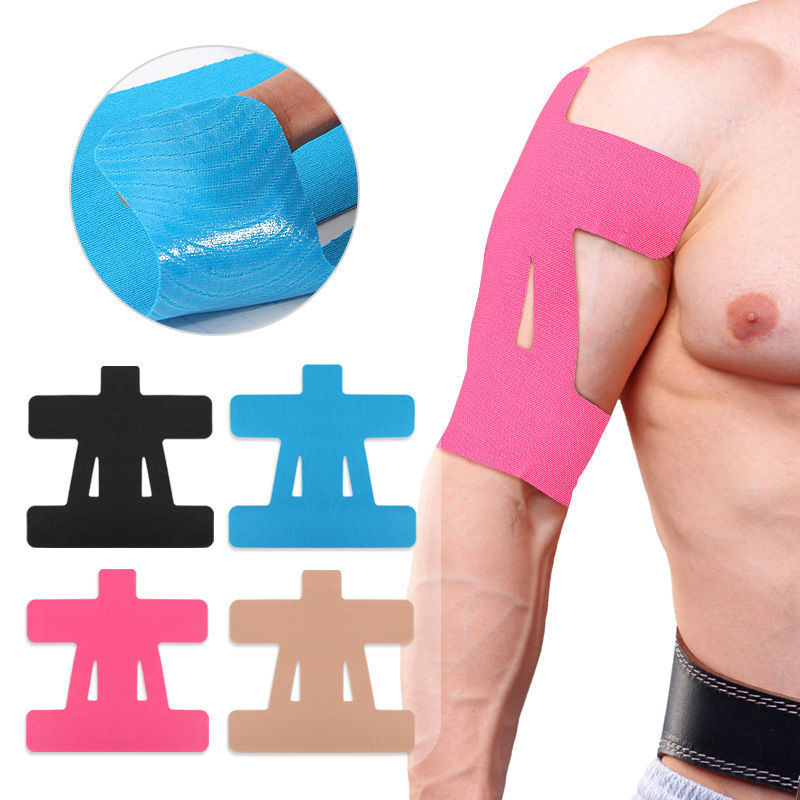 Cross-Border Shoulder Muscle Tape Pre-Cut Muscle Tape for Men and Women Sports Cutting Manufacturer Stretch Fixation Anti-Strain Elastic Muscle Tape