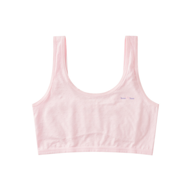 Nuevo estilo de ropa interior para niñas en edad de desarrollo, de 7 a 12 años, camisola tipo tubo, chaleco de ropa interior para niñas.